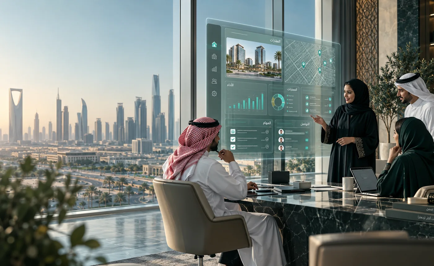 فريق أعمال يناقش منصة رقمية